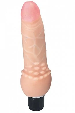 Превосходный вибратор для дам. Едва приоткрытая головка и богатый венками. длина 16 см, диаметр 3,5