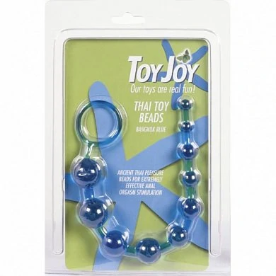 Шарики для анальной стимуляции. Выполнены из силикона. Длина 25 см. 10 шариков. Цвет: синий.