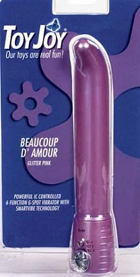 Вибратор для точки G. Цвет:  розовый. Размер: длина 16 см, диаметр 3 см. Имеет 6 режимов вибрации.