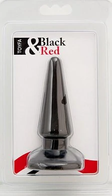 Втулка анальная черного цвета Размер длина 105 см диаметр 2 см Материал ПВХ