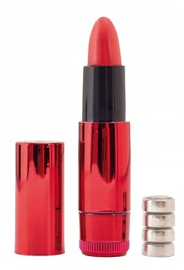 Вибратор в виде женской помады Размер длина 9 см Цвет красный