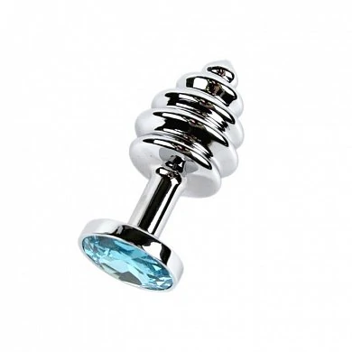 Анальная пробка изготовлена из медицинской стали. Длина: 7,5 см, диаметр: 2,7 см.