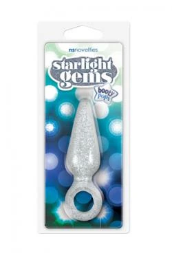 Анальная пробка Booty Pops с кольцом маленькая прозрачная