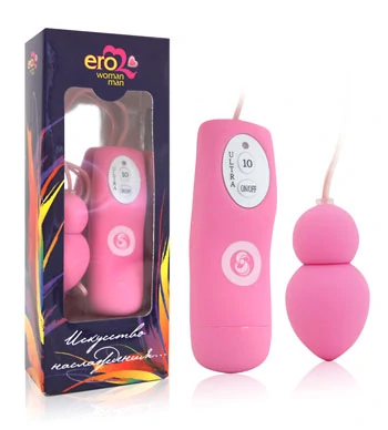 Виброяйцо розового цвета. Имеет 10 режимов вибрации.