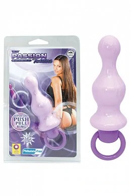 Вибровтулка сиреневого цвета. Размер: длина 8 см, диаметр 3.5 см. Материал: ПВХ.