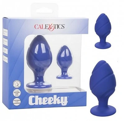 Набор анальных втулок Cheeky силикон синий 2 шт