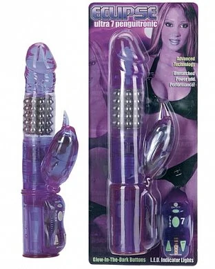 Вибратор Эклипс с шариками 17 см