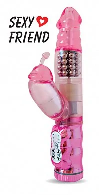 Вибратор многофункциональный. Размер: рабочая длина 13 см, диаметр 4 см. Материал: гель.