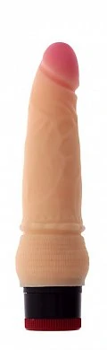 Мультискоростной вибратор с мягкой реалистичной кожей, венами и контурами. 