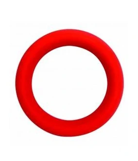Кольцо красное. Материал: силикон. Размер: ширина/диаметр 6 см. Цвет: красный.