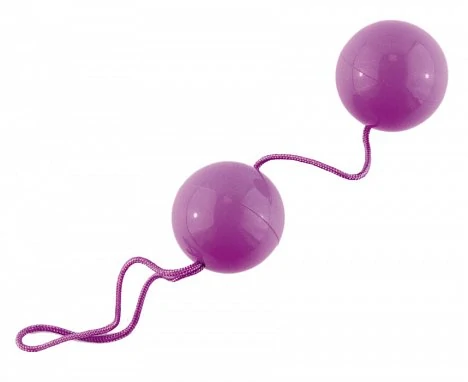 Шарики вагинальные фиолетового цвета Диаметр 3 см