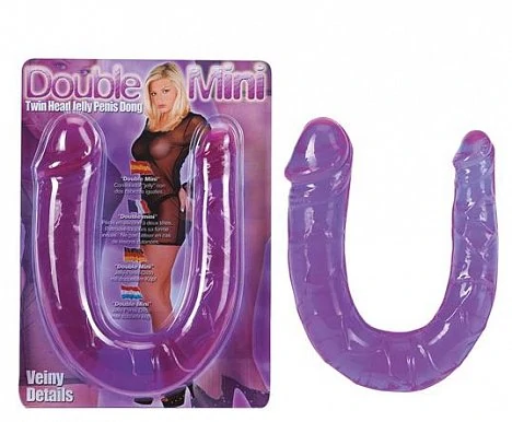 Гелевый двухсторонний фаллоимитатор, приятный на ощупь, хорошо гнется