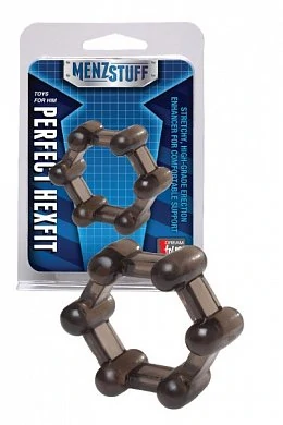  Кольцо эрекционное черное.