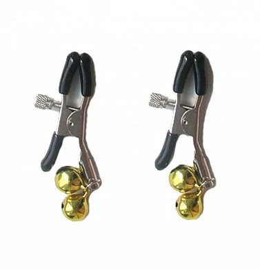 Зажимы для сосков 2 шарика желтые